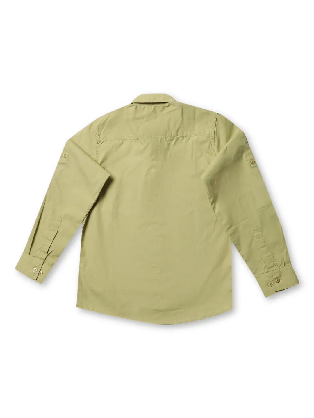 Boy's Green Full Sleeves Shirt