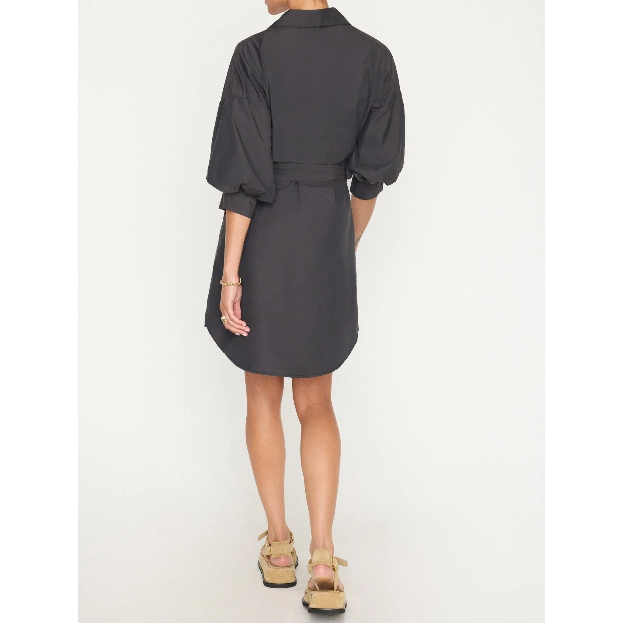 Brochu Walker Kate Belted Dress Black