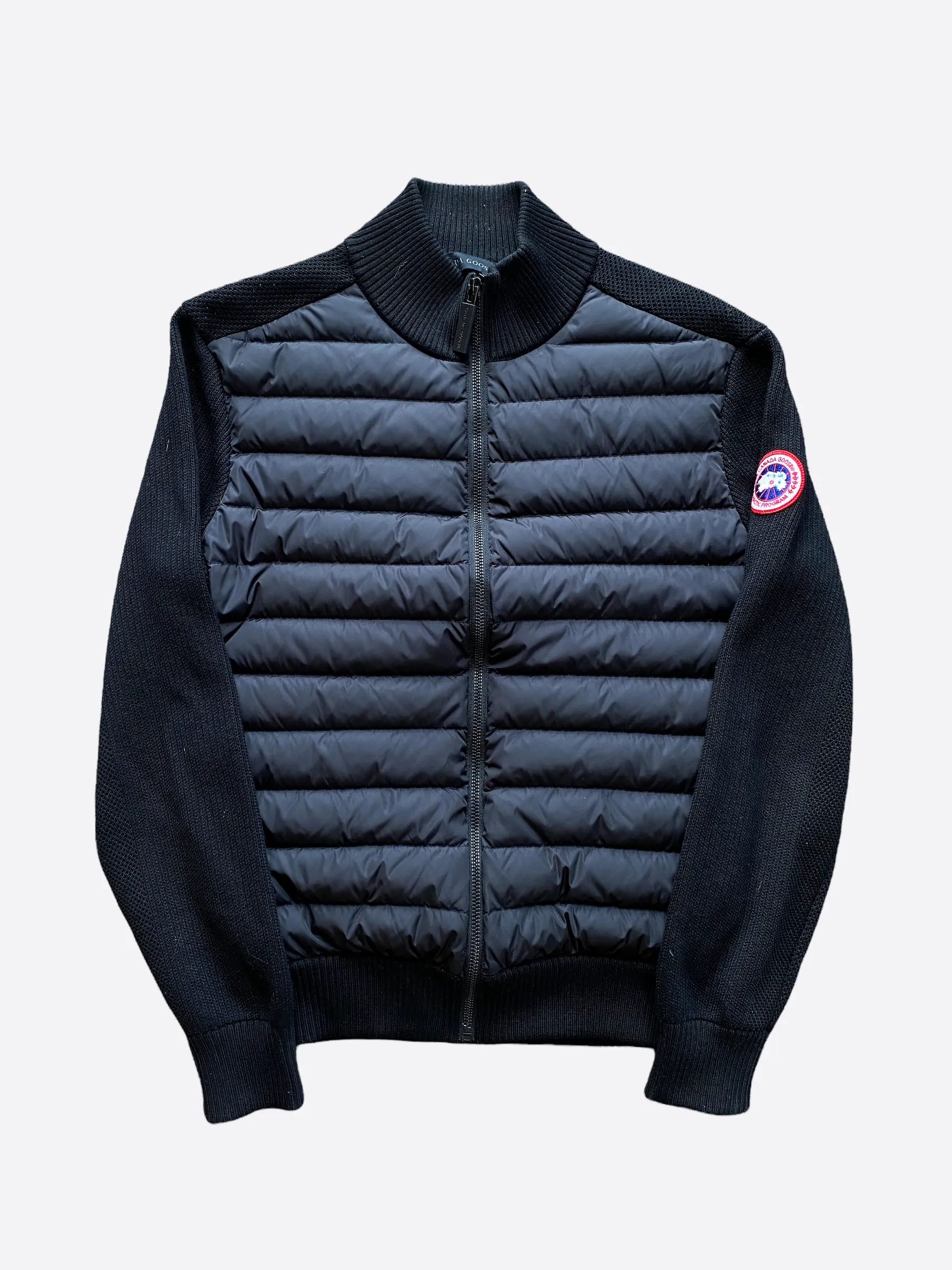 Canada Goose Black Hybridge Knit Jacket