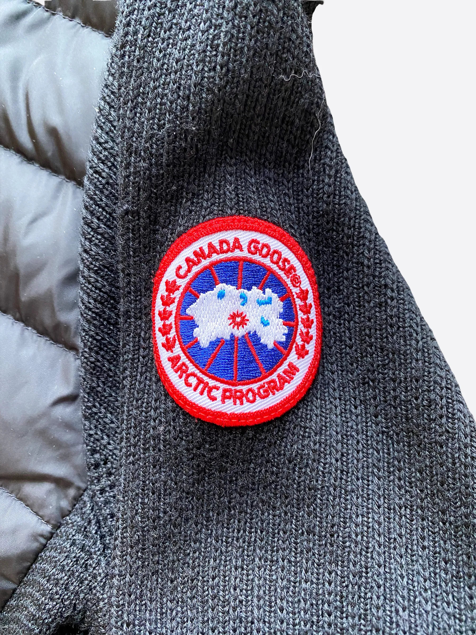 Canada Goose Black Hybridge Knit Jacket