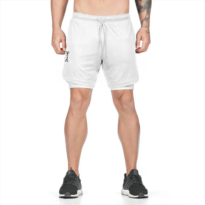 Casual Running Fake Two Pieces Quick Dry Men's Shorts