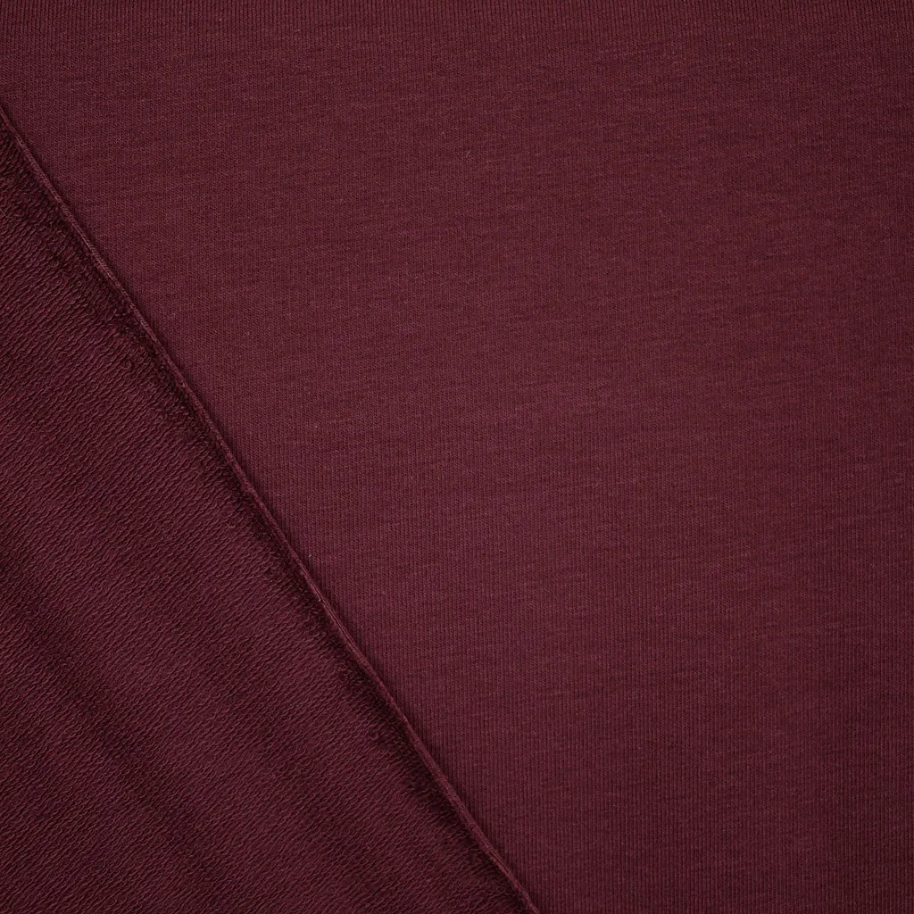 Classic Cotton Jersey French Terry Solid Wine SY