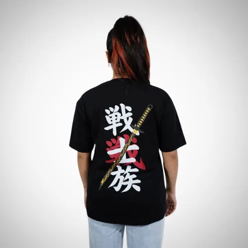 Demon Wear "Samurai" Graphic  T-Shirt By DemonWear Combo Pack Of 2 for Her