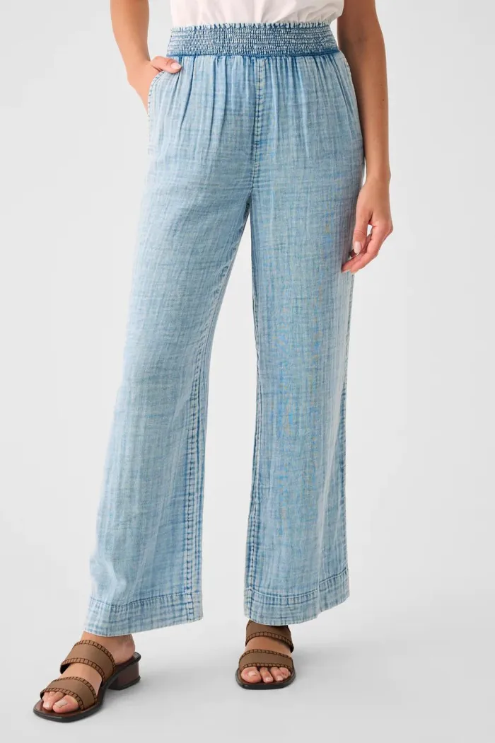 Dream Cotton Gauze Wide Leg Pant