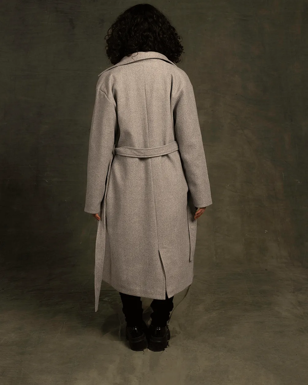 Grey Oversized Coat