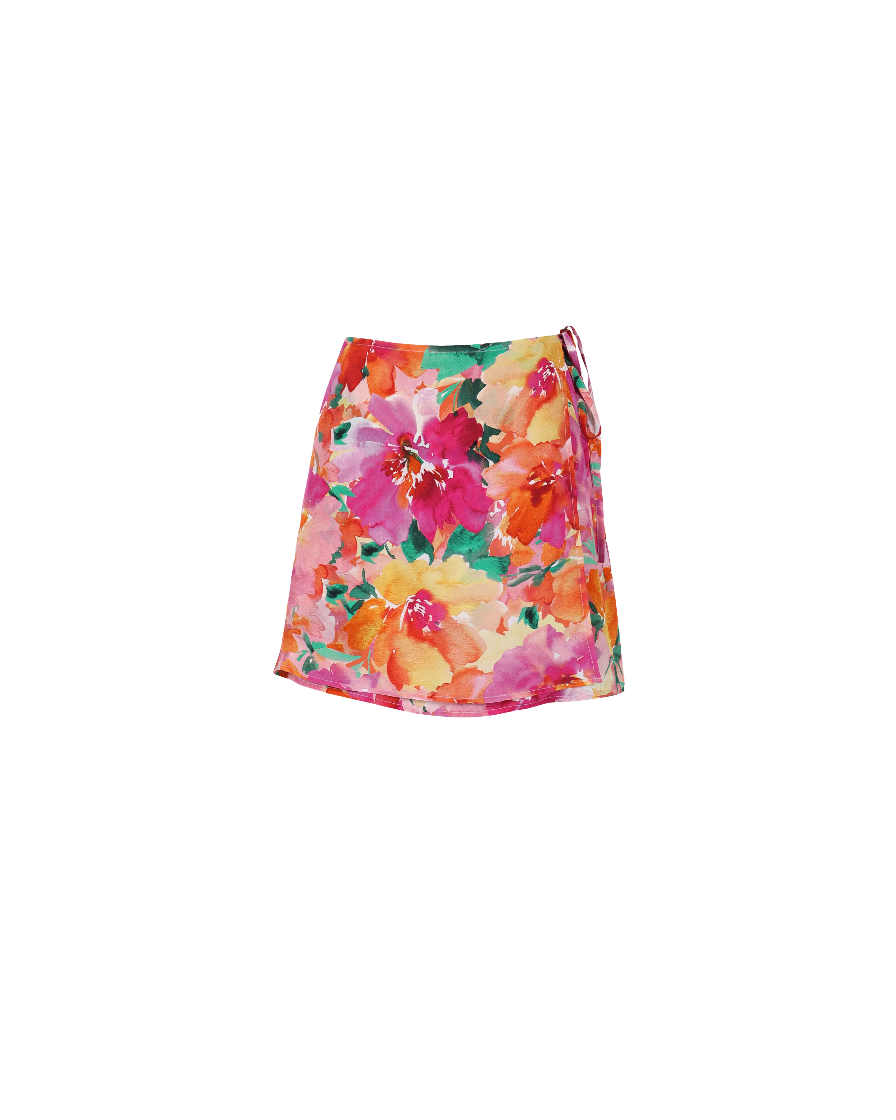 KATA SILK MINI SKIRT FLORAL