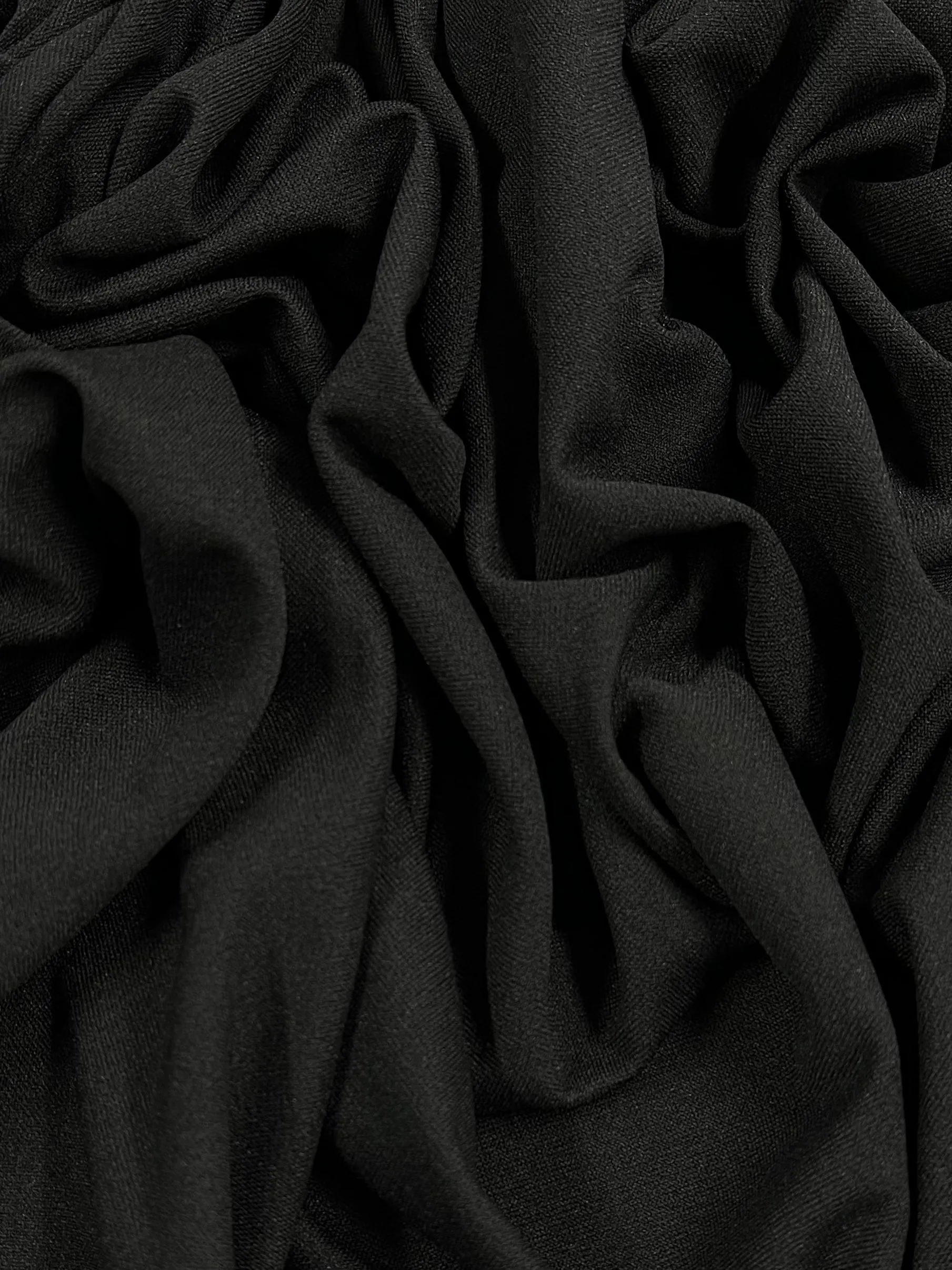 Knit Lining - Lining - Black - 140cm