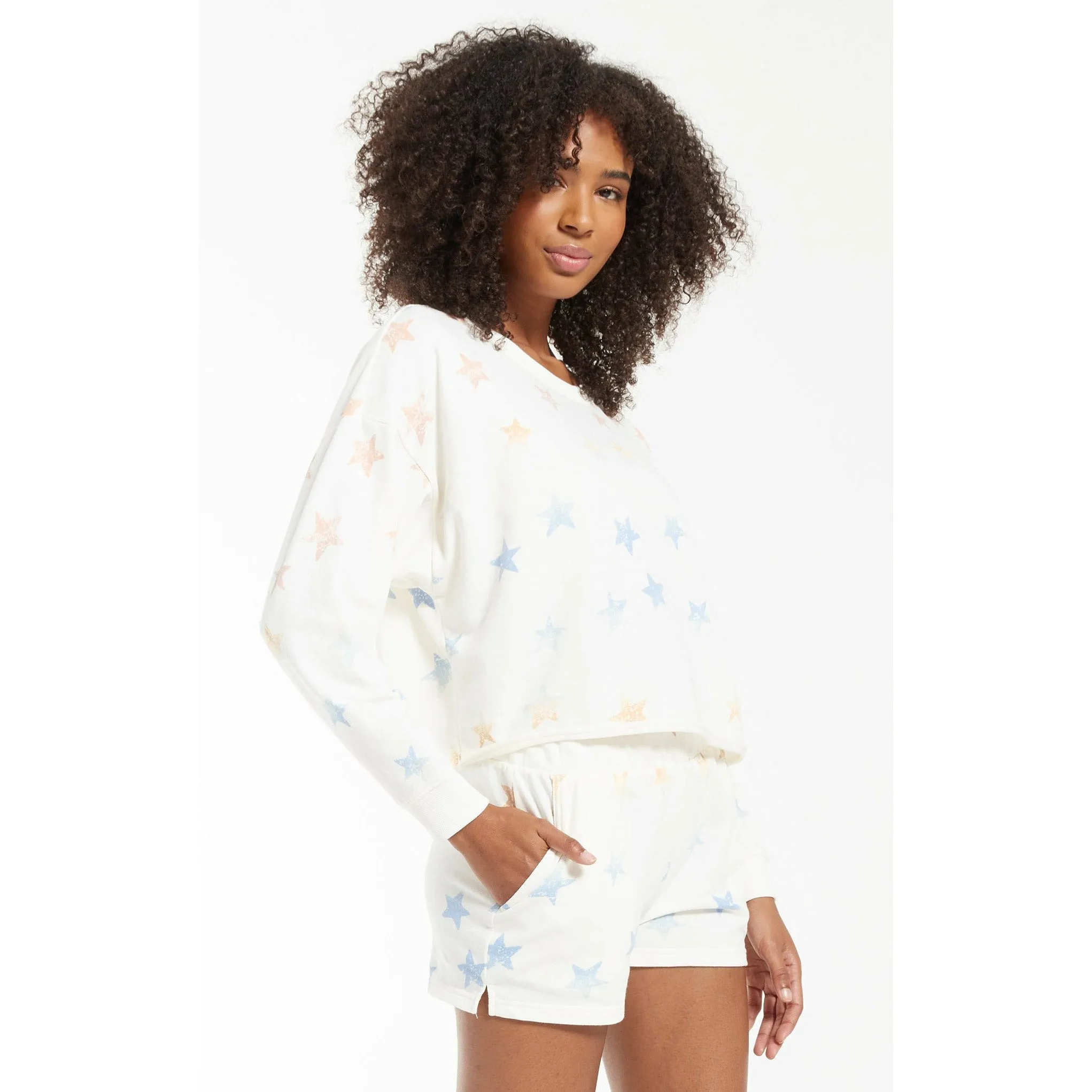 Lia Rainbow Star Pullover