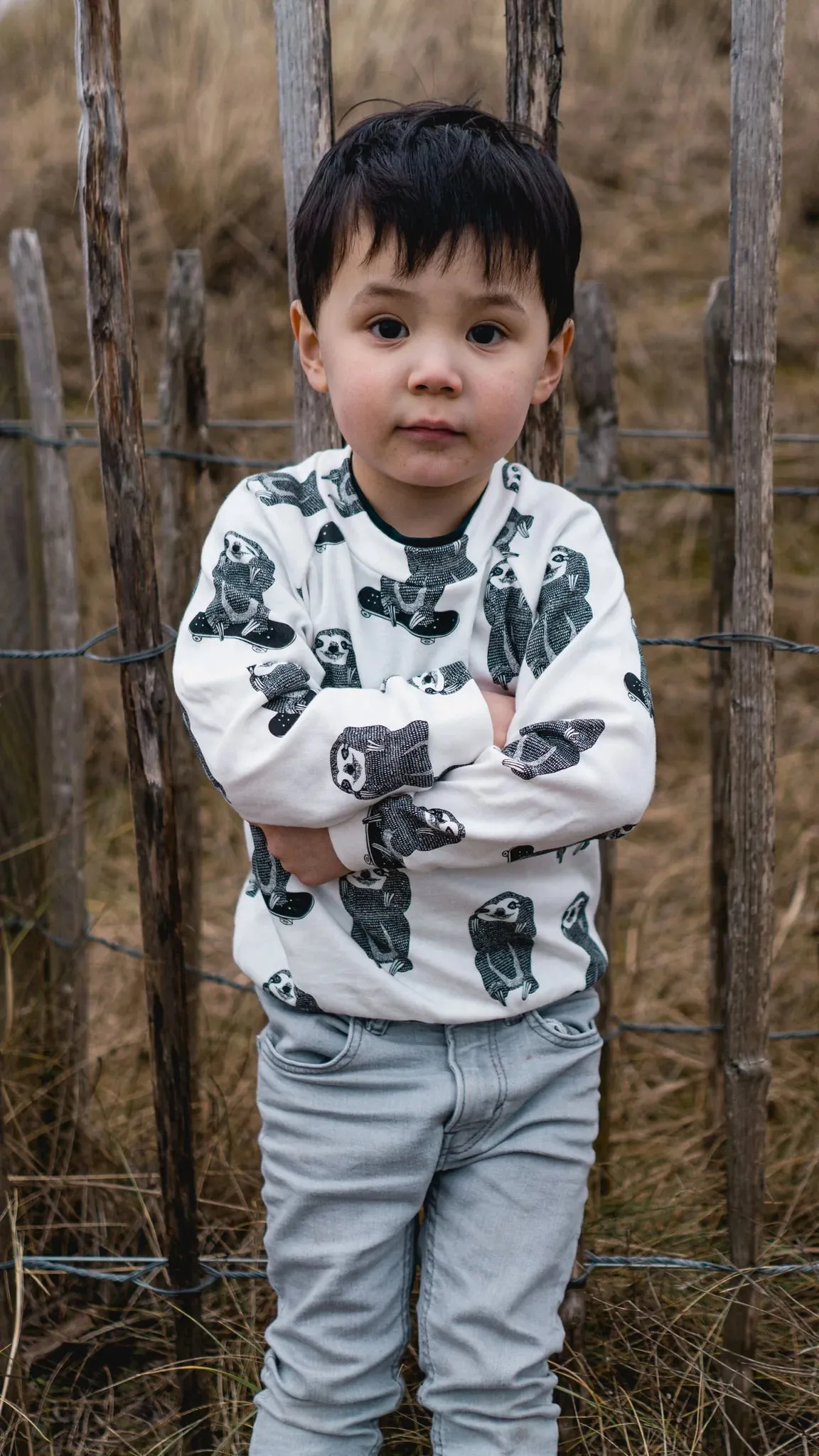 Organic Skating Sloth Sweatshirt