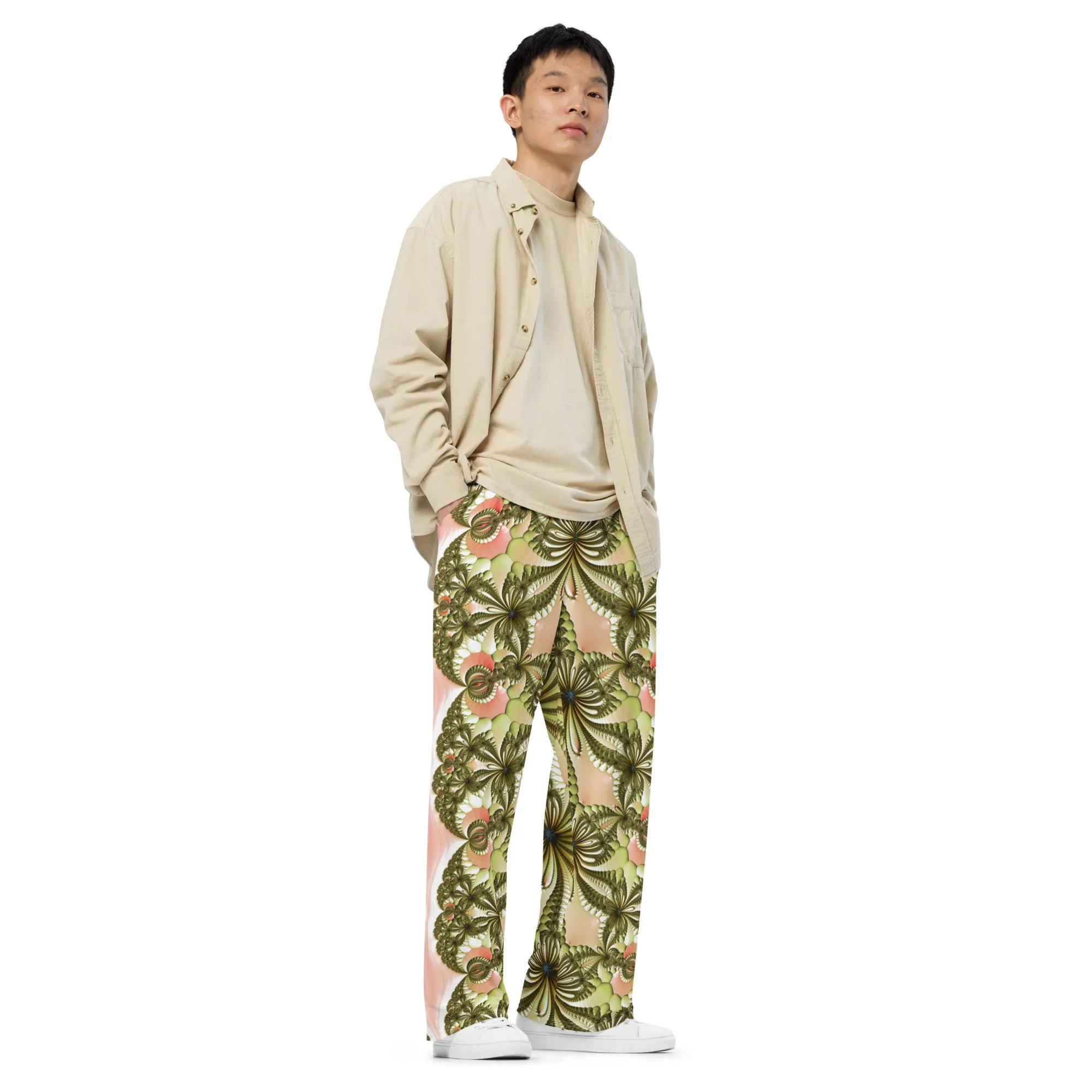 "Wild Lily" Collection - Designer Unisex Wide Leg Pants