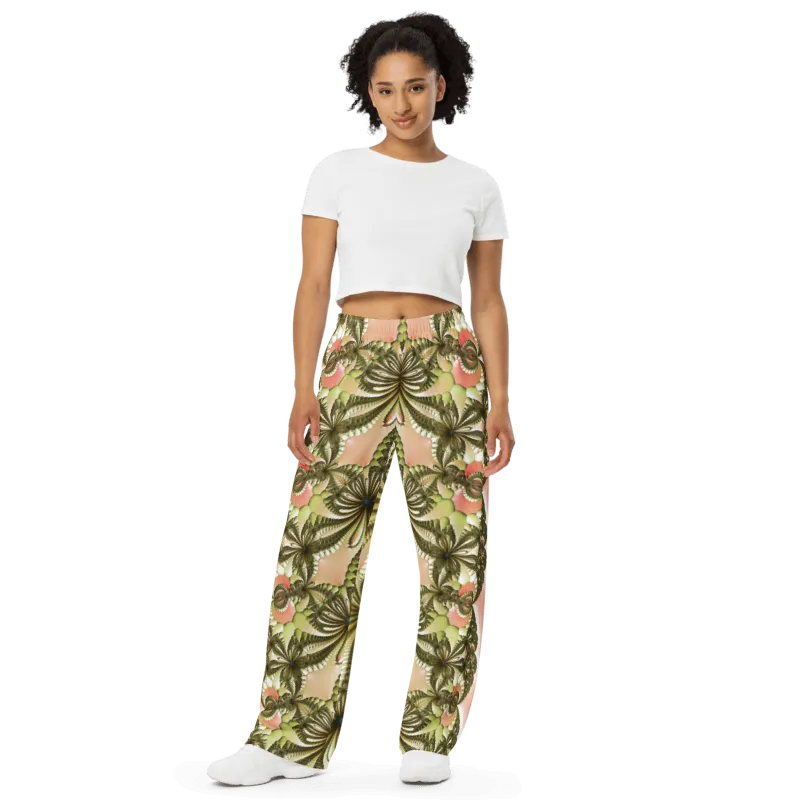 "Wild Lily" Collection - Designer Unisex Wide Leg Pants