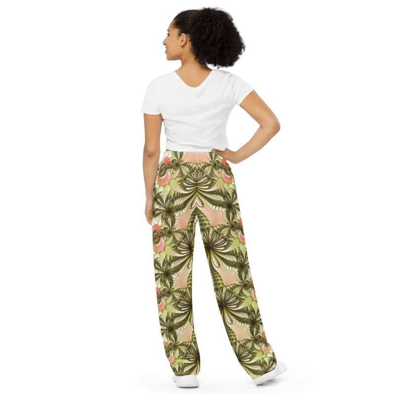 "Wild Lily" Collection - Designer Unisex Wide Leg Pants