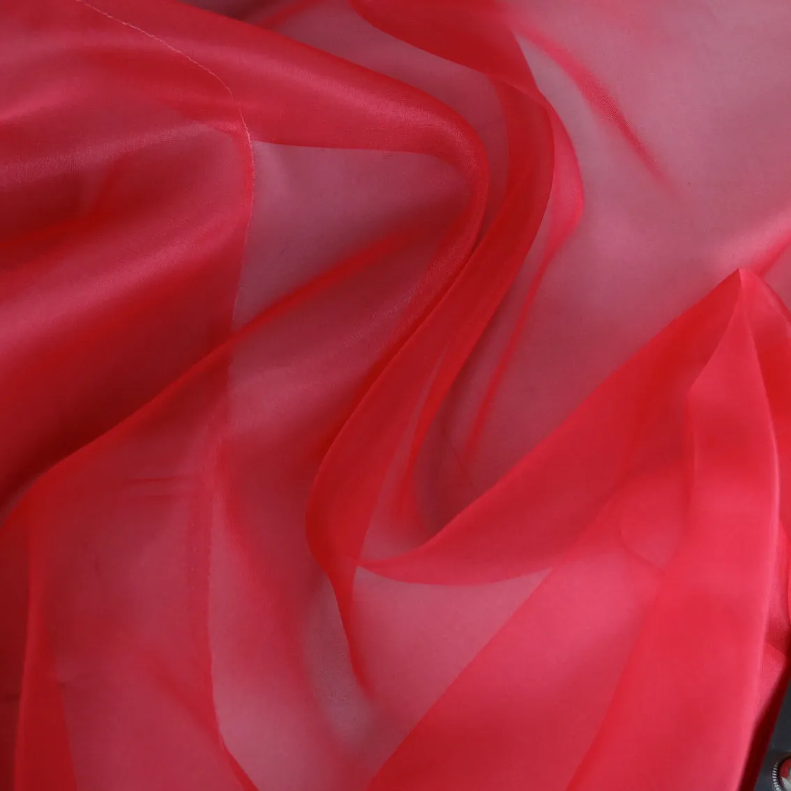 Red Silk Organza