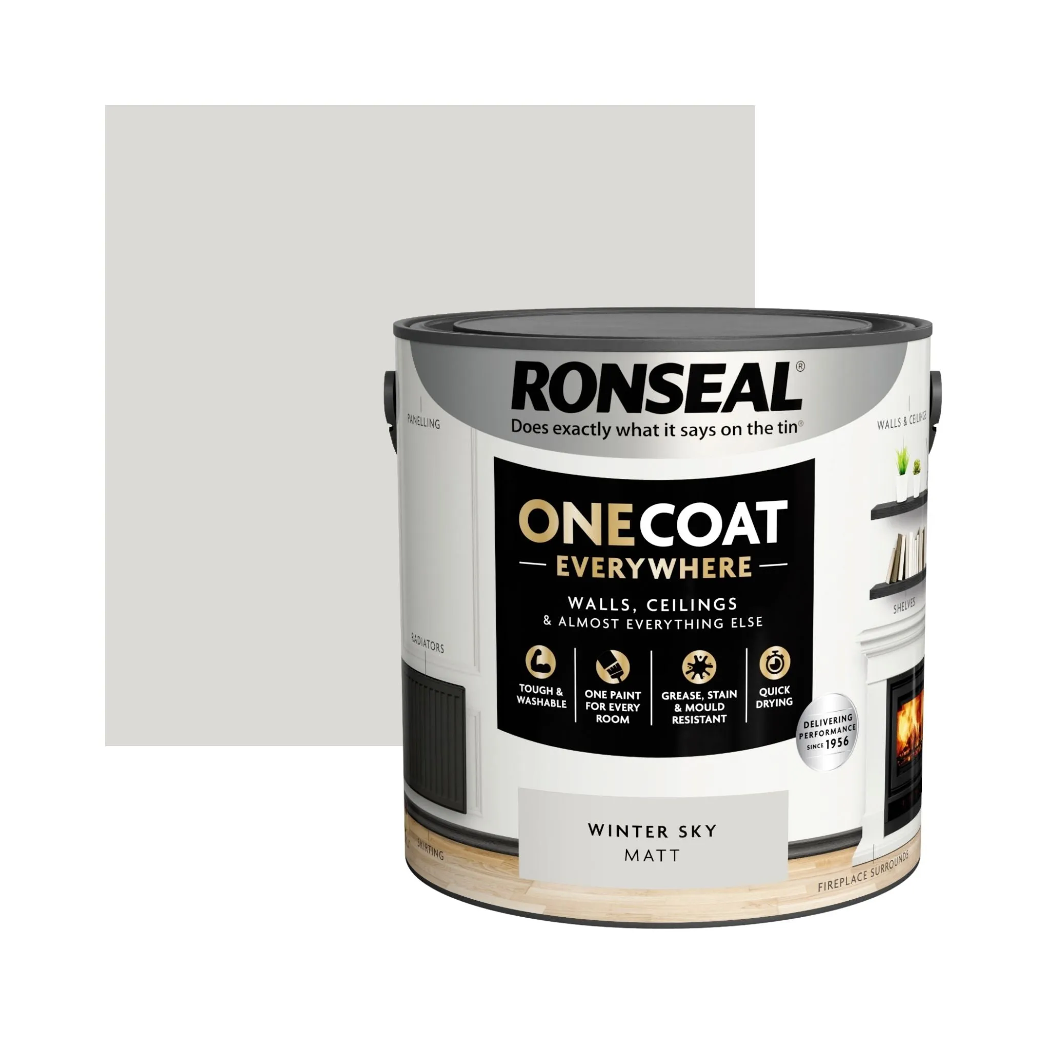 Ronseal One Coat Everywhere Paint Winter Sky