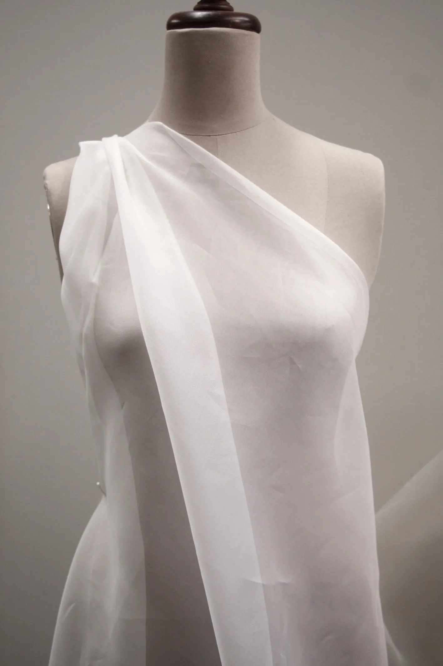 White Silk Organza