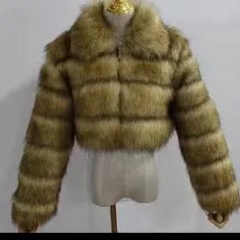 Wholesale women's winter faux fur coats （CL8259)