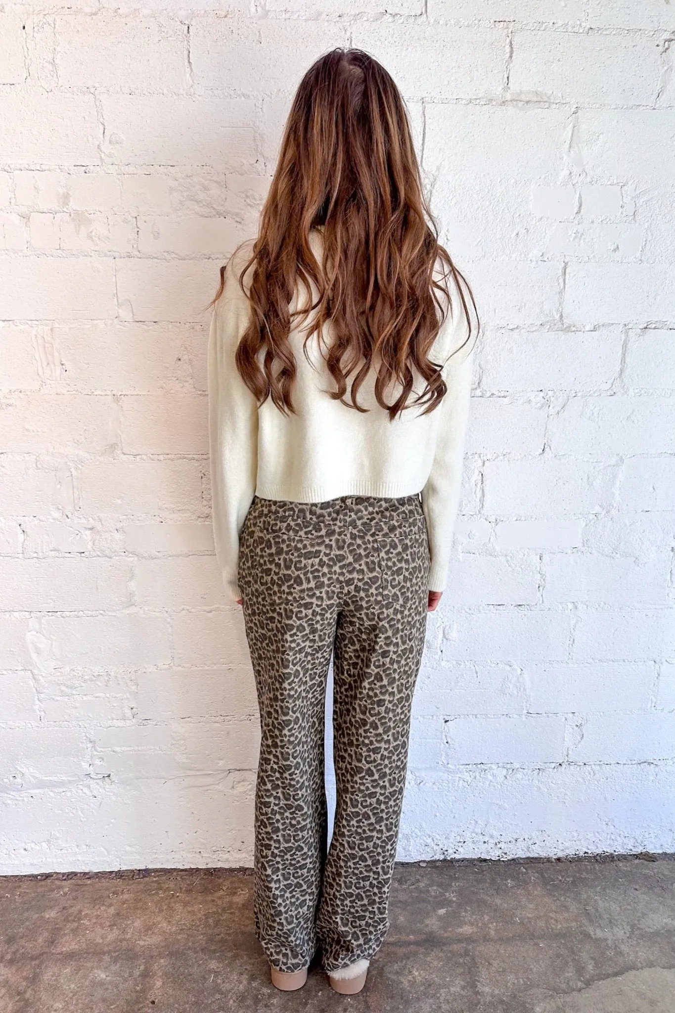 Wide Leg Leopard Pants