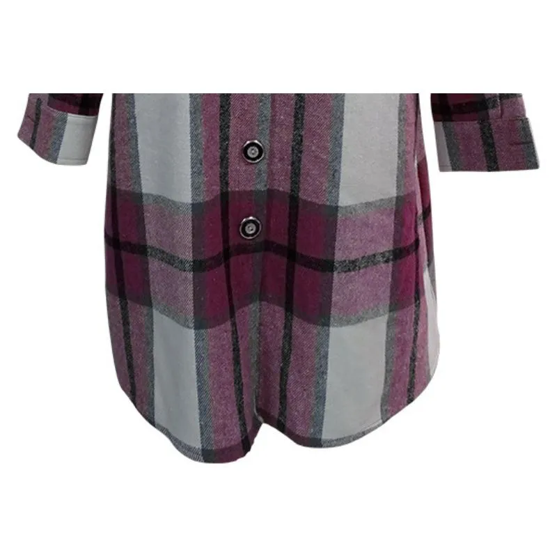 Woolen Plaid Long Shirts